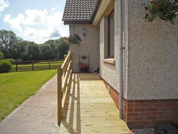 Hardwood Ramp Installation in Prescott Valley